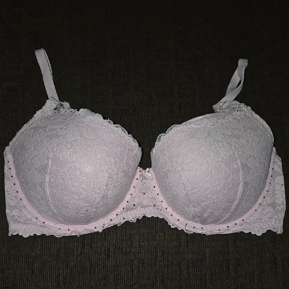 Lace Underwire Bra in Light Pink PINK